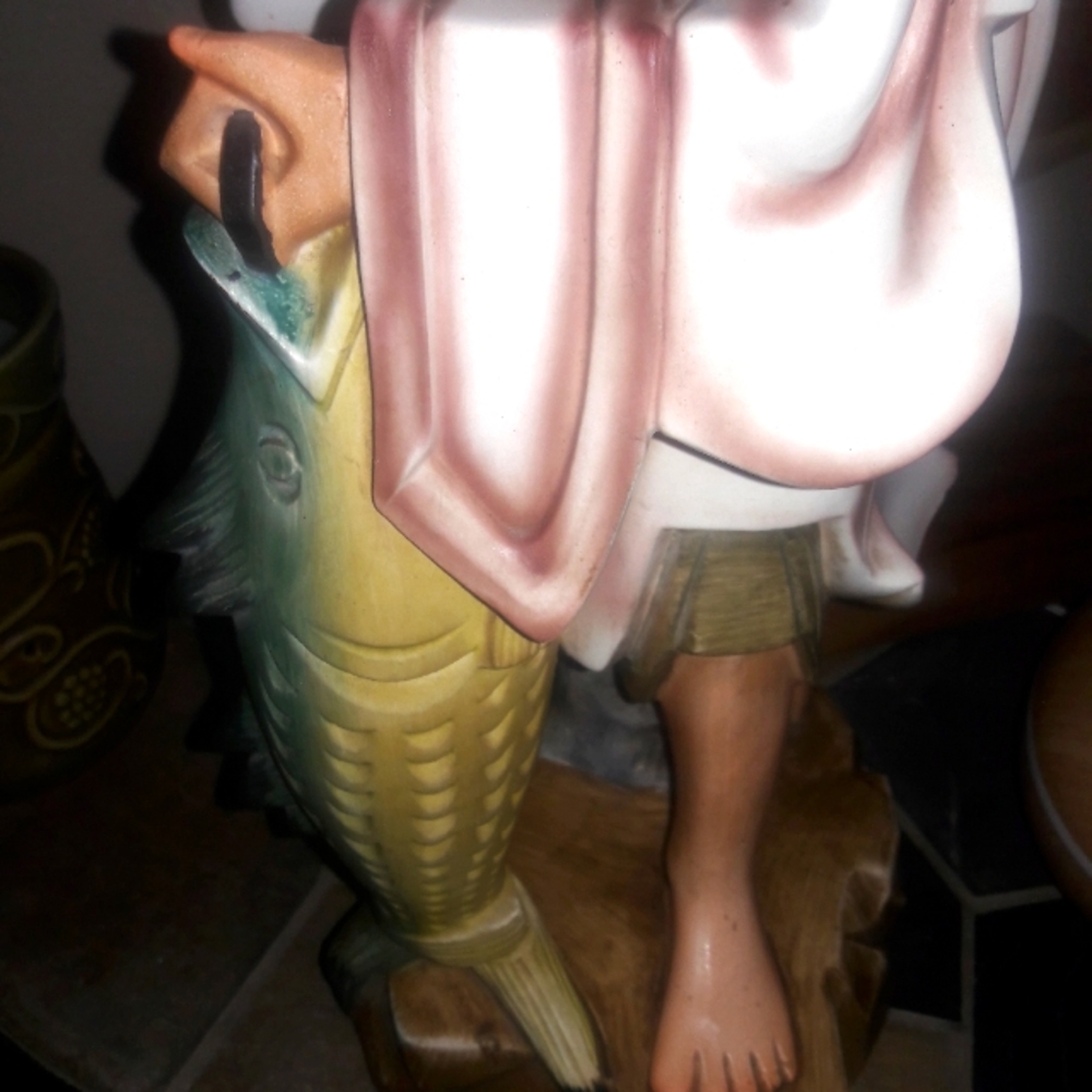 HPAntique Asian Art Chinese Fisherman - Picture 13 of 16